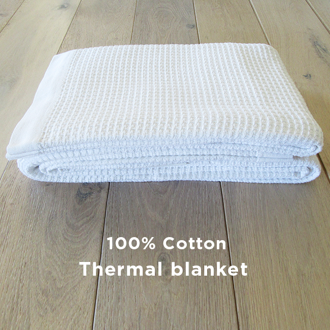 Premium 100% Cotton thermal blanket